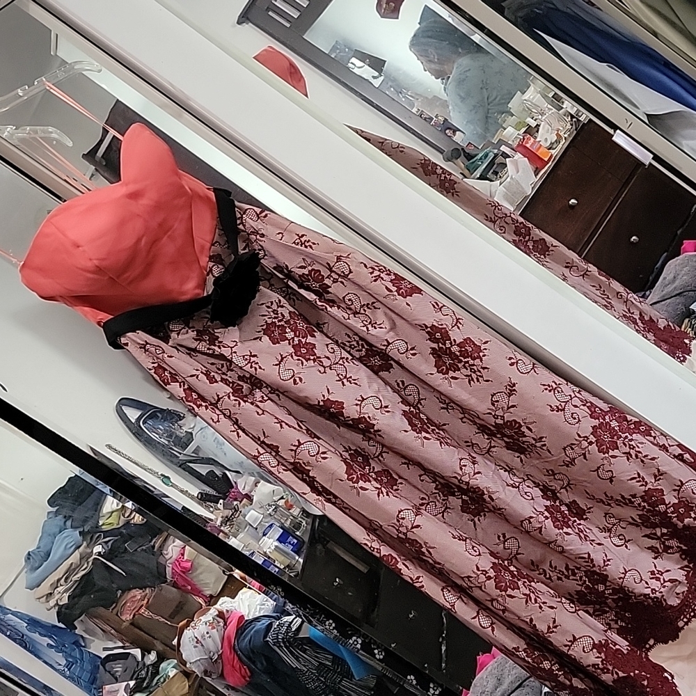 Long Strapless Eccentric Dress